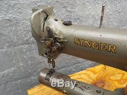 Industrial Sewing Machine Model Singer 154W101, cylinder, Leather