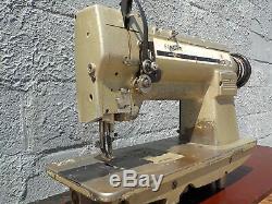 Industrial Sewing Machine Model Singer 211U single walking foot, large b- Leather