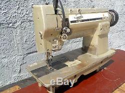 Industrial Sewing Machine Model Singer 211U single walking foot, large b- Leather
