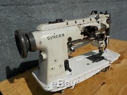 Industrial Sewing Machine Model Singer 211-White single walking foot- Leather