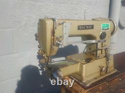 Industrial Sewing Machine Model Tecmic LS3-M202, walking foot, cylinder, Leather