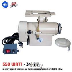 Industrial Sewing Machine Motor 550W 3/4 HP Speed Control Electric Servo Motor