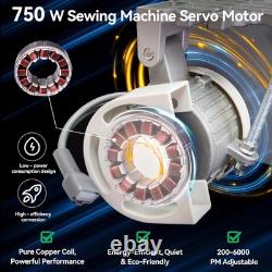 Industrial Sewing Machine Motor, Sewing Machine Servo Motor, AC110V 750W 1HP, 20