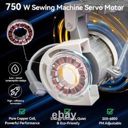 Industrial Sewing Machine Servo Motor AC110V 750W 1HP 200-6000 RPM