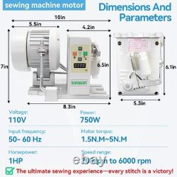 Industrial Sewing Machine Servo Motor with Needle Positioner and Synchronizer