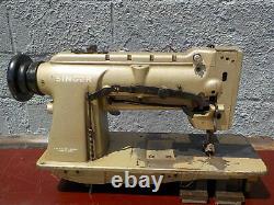 Industrial Sewing Machine Singer 212U141 with Reverse, two needle -Leather