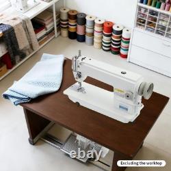 Industrial Sewing Machine Straight Stitch 500W Adjustable Speed Reverse