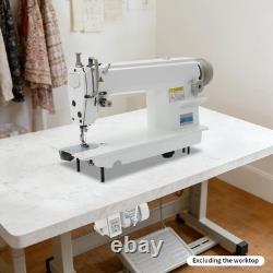 Industrial Sewing Machine Straight Stitch 500W Adjustable Speed Reverse