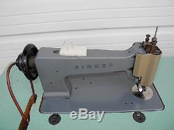 Industrial Singer 114E103 Chain Stitch Embroidery Sewing Machine with Motor, Table