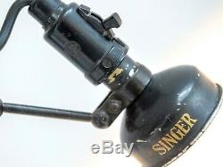 Industrial Singer Sewing Machine Shop vintage Task Lamp circa 1940's