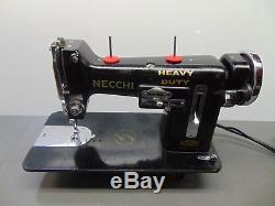 Industrial Strength HEAVY DUTY NECCHI SEWING MACHINE THICK JEANS WITH ZIGZAG WOW