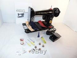 Industrial Strength HEAVY DUTY SINGER 201K SEWING MACHINE 18 OZ LEATHER WOW WOW