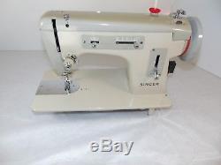 Industrial Strength HEAVY DUTY SINGER 217 SEWING MACHINE 16 OZ LEATHER WOW