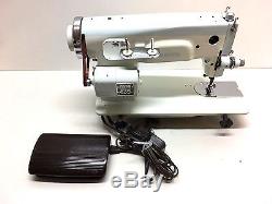 Industrial Strength Heavy Duty Vintage White Sewing Machine -sew Leather & More