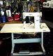 JOCKY 810 Post Bed METAL COMMERCIAL Industrial Sewing Machine WITH TABLE SERVO