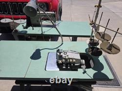JUKI DDL-5550-6 INDUSTRIAL SEWING MACHINE M1598 & Pegasus OVERLOCK MACHINE