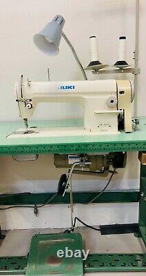JUKI DDL-8500 Pinking Lockstitch Man-Sew Industrial Sewing Machine With Stand
