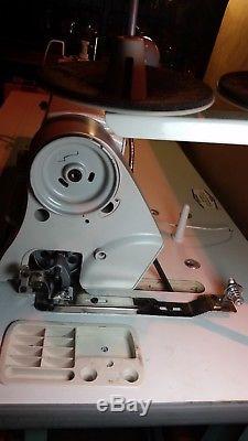 JUKI DDL-8700 SINGLE NEEDLE INDUSTRIAL SEWING MACHINE With STAND, SERVO MOTOR