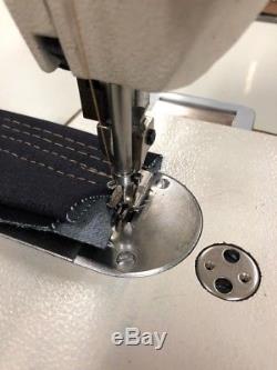 JUKI DU-1181N Single Needle Walking Foot Leather Sewing Machine with Servo & Table