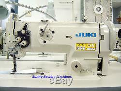 JUKI LU-1508N Leather Walking Foot Sewing Machine Assembled with Servo Motor