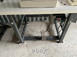 JUKI MBH-180 Buttonhole Industrial Sewing Machine with Table and Motor