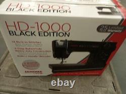 Janome HD1000 Black Edition Industrial Grade Sewing Machine with bonus pack