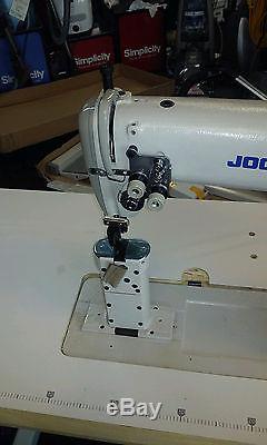 Jocky 820 New 2-needle Post Bed Roll Feed +rev 110v Industrial Sewing Machine
