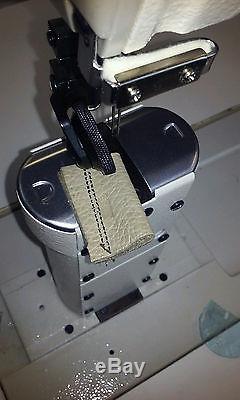 Jocky 820 New 2-needle Post Bed Roll Feed +rev 110v Industrial Sewing Machine