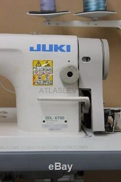 Juki DDL8700 Industrial Single Needle Sewing Machine New Servo Motor and Table