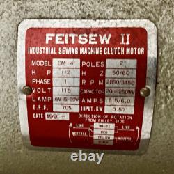 Juki DDL-542 Industrial Sewing Machine Head with Table & Clutch Motor