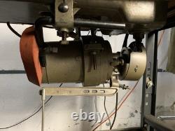 Juki DDL-542 Industrial Sewing Machine Head with Table & Clutch Motor