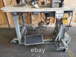 Juki DDL-5550-6 LLSN2 Industrial Sewing Machine Table and Servo Motor MPMA21J10