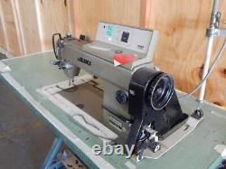 Juki DDL-5550-6 Type PS111 Industrial Sewing Machine Table and Servo Motor MPMA2