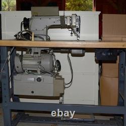 Juki Ddl-5550-6 Industrial Sewing Machine Table Parts Only Needs Motor Repaired
