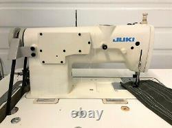 Juki Lh-515 Two Needle Feed 1/2 Spacing 110volt Servo Industrial Sewing Machine