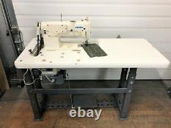 Juki Lh-515 Two Needle Feed 1/2 Spacing 110volt Servo Industrial Sewing Machine