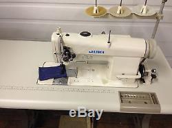 Juki Lh-515 Two Needle Feed 3/16 New Table &110v Motor Industrial Sewing Machine