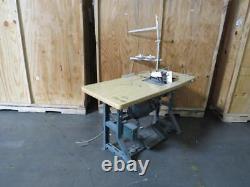 Juki MO-2504 N MO 2500 Series Industrial Sewing Machine Table and Servo Motor Cl