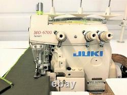 Juki Mo-6704s Three Thread Serger + 110 Volt Motor Industrial Sewing Machine