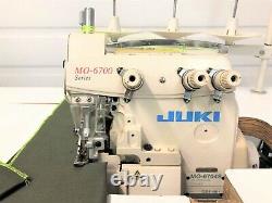 Juki Mo-6704s Three Thread Serger + 110 Volt Motor Industrial Sewing Machine