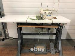 Juki Mo-6704s Three Thread Serger + 110 Volt Motor Industrial Sewing Machine