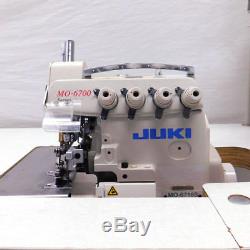 Juki Mo-6716S 2 Needle 3 and 5 Thread Serger Auto-Lube 1/2 HP Sewing Machine 1