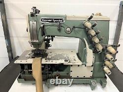 KANSAI DFB-1404P FOUR NEEDLE WithPULLER 1/2 SPACING INDUSTRIAL SEWING MACHINE