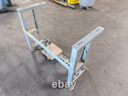 K Frame Industrial Sewing Machine Legs 2 Pedal 28 Tall Metal Steel Gray No Top