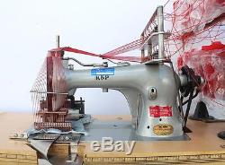 K&P 25-Needle Chainstitch Elastic Smocking Puller Industrial Sewing Machine 110V