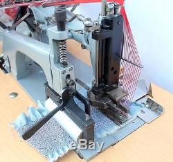 K&P 25-Needle Chainstitch Elastic Smocking Puller Industrial Sewing Machine 110V