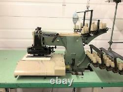 Kansai Dfb-1425p 25 Needle Chainstitch With Puller Industrial Sewing Machine