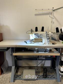 Kansai Special industrial cover stitch sewing machine with table