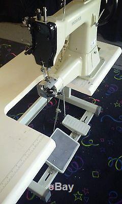 Leather industrial HIGH LIFT LONG ARM COMMERCIAL SEWING MACHINE with reverse