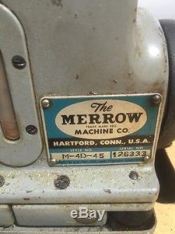 MERROW M 4D 45 INDUSTRIAL SEWING MACHINE Overlock With MOTOR & TABLE